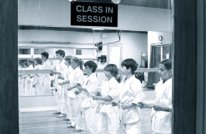 Karate Class in Session