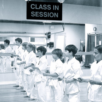 Karate Class in Session